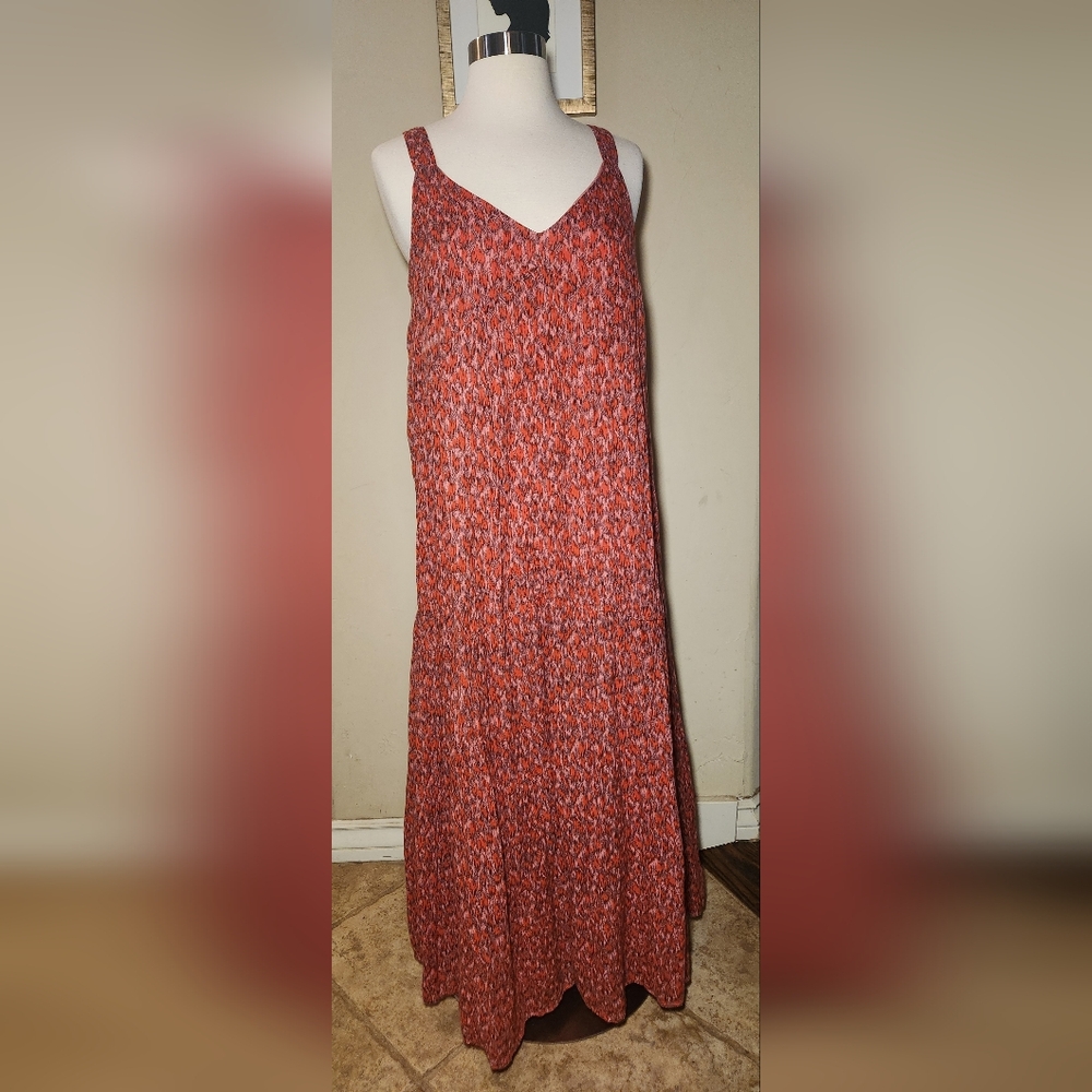 Joie Red Maxi Dress Size XS 100%โ Cotton